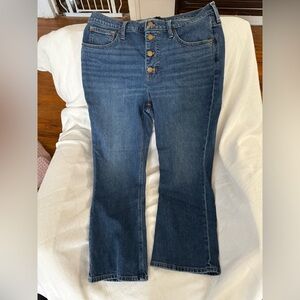 J. Crew Mid Rise Flare Crop